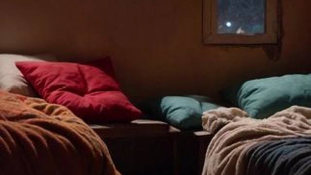 风雪肆虐的夜晚，在温暖小屋里安心入眠吧！ #白噪音 #助眠视频 #解压助眠