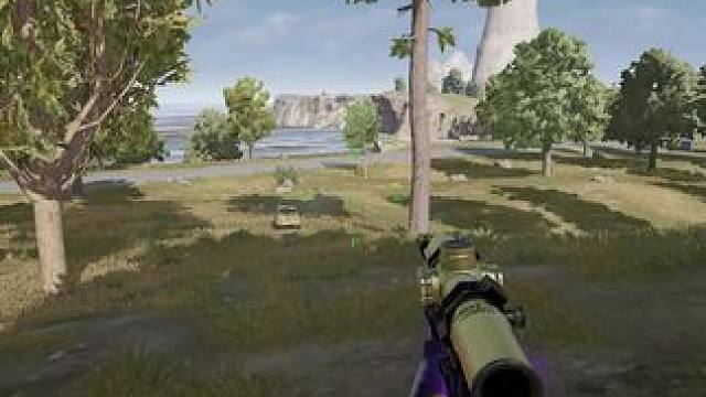 #绝地求生 aug也太好玩了啵～太稳了