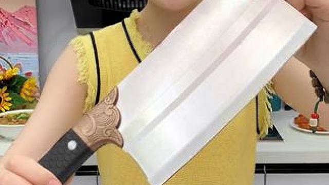 #菜刀  #手工锻打菜刀  #斩切两用刀  #家用厨房菜刀  #超便宜超划算