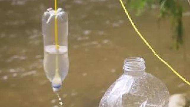 户外取水装置制作技巧 #露营报告 #露营技巧报告