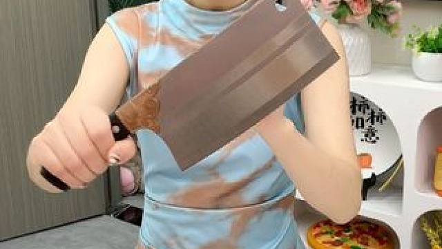 #菜刀  #手工锻打菜刀  #斩切两用刀  #家用厨房菜刀  #超便宜超划算