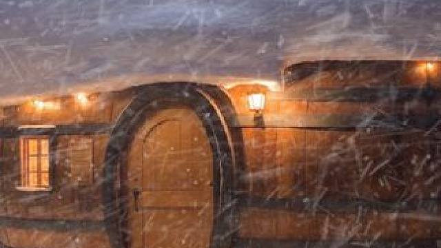 橡木小屋守护在暴风雪夜，肆虐的风雪，让我们在这里安心入睡吧！ #白噪音 #助眠视频 #解压助眠