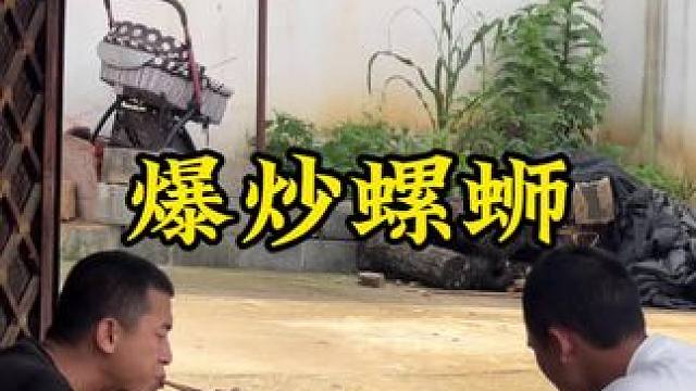 爆炒螺蛳#新农人计划2024 #回村后的我 #农村生活