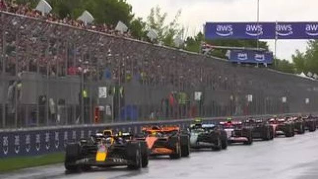 精彩比赛，还得看雨战！F1加拿大正赛集锦F1 2024#f1
