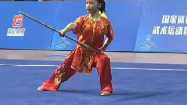 女子南棍冠军 #武术 #冠军 #全国青少年武术套路锦标赛 #南棍 #中华武术博大精深 女子B组南棍冠