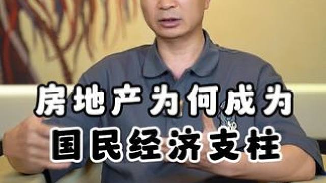 房地产为何成为国民经济支柱#房地产 #经济 #支柱 #全国经济 #投资