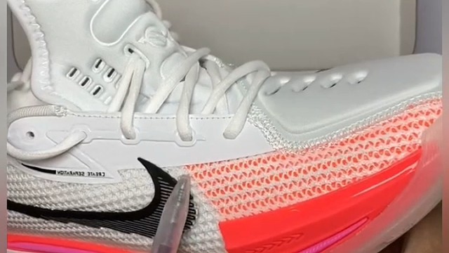 耐克zoom g.t 白粉 低帮实战篮球鞋 全新原盒