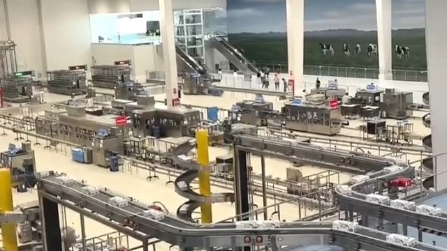 机器人码垛机械手-工业机器人码垛与机械码垛，牛奶箱码垛机器人，牛奶箱码垛机械手，箱装码垛机#码垛机器