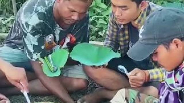 东南亚户外野炊 #农村生活 #农村美食 #乡村味道 #夏天的味道