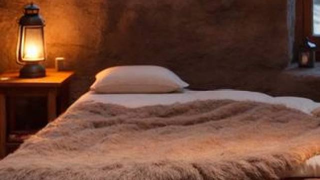 今天有暴风雪，在这个温馨的洞穴小屋里住下来休息吧！ #白噪音 #助眠视频 #解压助眠