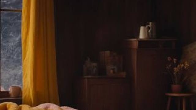 暴风雪疯狂吼叫的夜晚，在这个温暖小屋里裹着毛毯入睡吧！ #白噪音 #助眠视频 #解压助眠