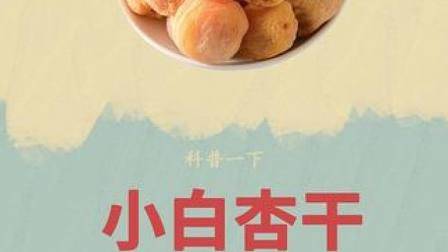没有科技与狠活的小白杏干，果肉厚实酸酸甜甜#小白杏干 #新疆特产 #新疆小白杏干 #干果零食 #超便