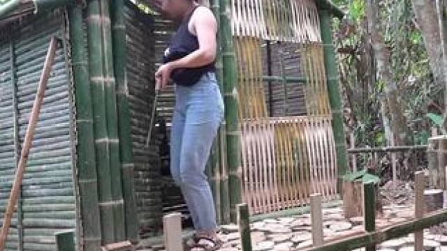 #木屋建造完整版野外 #新农人计划2024农村生活 #徒手建造房屋 #荒野建造 #感受一下原生态的乡