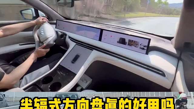 半幅式方向盘 反人类设计，半幅式方向盘。#半幅式方向盘 #反人类设计 #每天一个用车知识