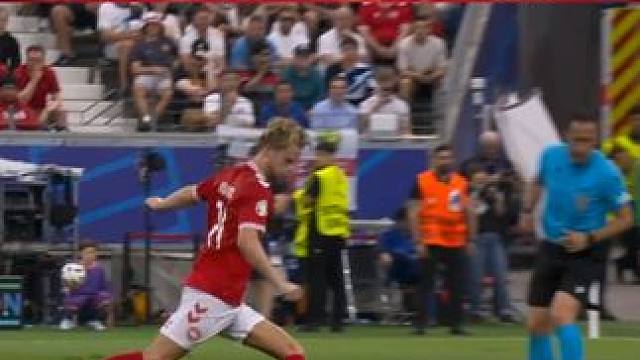 30米地斩#世界波 ，丹麦1比1逼平英格兰。#欧洲杯 #一起看七星