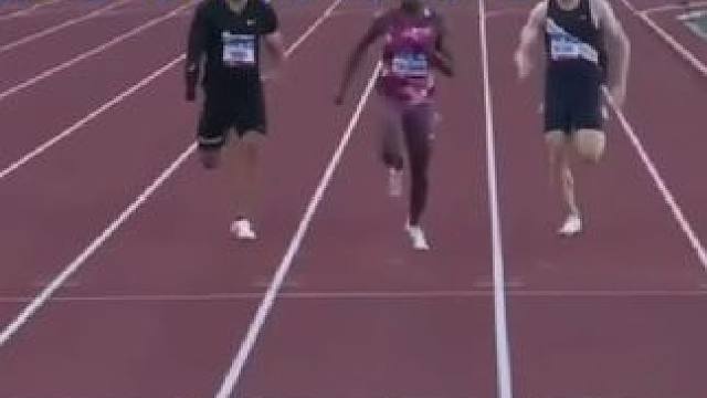 2024美国奥运选拔赛科尔曼散步9.99#田径 #田径 #100米