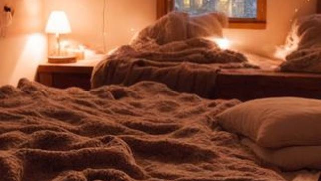 暴风雪夜晚，小镇上有个舒适小屋，在这里住下来吧！ #白噪音 #助眠视频 #解压助眠