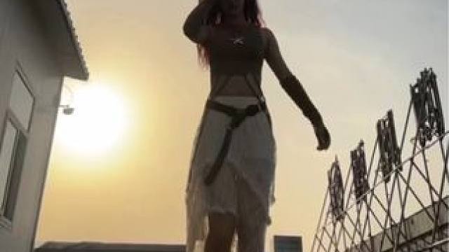 夕阳加微风好有生命力#diamond #tribe #小胖胖编舞 #dance