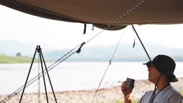 河畔露营吃肉#露营报告