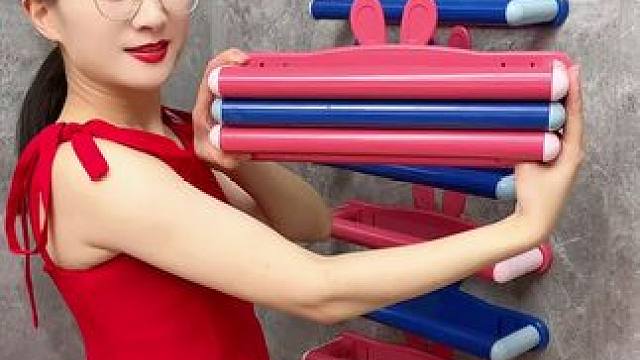 #可伸缩拖鞋架  鞋拖鞋用它收纳不占空间，还能挂毛巾，卫生间干净整洁多了#免打孔  实用省空间 #收