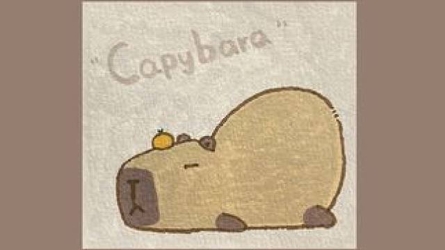 丙烯马克笔 | 卡皮巴拉 笔：掌握直液式丙烯马克笔80色 纸：宝虹水彩纸中粗纹300g
#丙烯马克笔