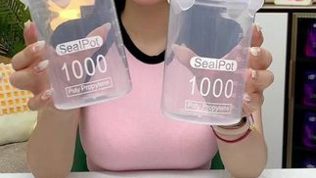 这价到手5个1000ml大容量#密封保鲜罐  防尘防潮防霉防串味儿，太实用了#超便宜超划算  #防潮