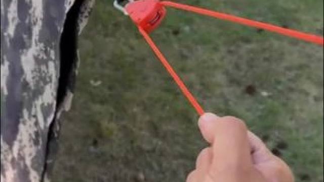 嫌搞风绳很麻烦的朋友可以看看这个户外风绳滑轮 #露营报告 #露营好装备报告 #靠谱露营装备