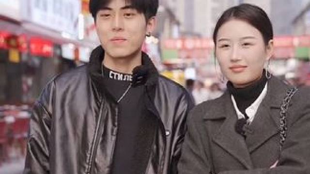 帅气学弟大胆表白实习学姐是一种什么样的体验#街头采访 #甜甜的恋爱 #情侣 #脱单 #高甜来袭