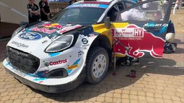 2024WRC波兰站赛事中途休整，近距离多角度欣赏一下价值百万拉力赛车的全貌#wrc拉力赛