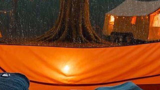 露营帐篷里的雨夜，放松下来，伴着雨点的声音入睡吧！ #雨声助眠 #助眠视频 #解压助眠
