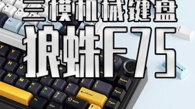 一百多的键盘这是要卷疯同行嘛？ 来看看这款狼蛛F75#steam游戏 #游戏外设 #机械键盘 #键盘