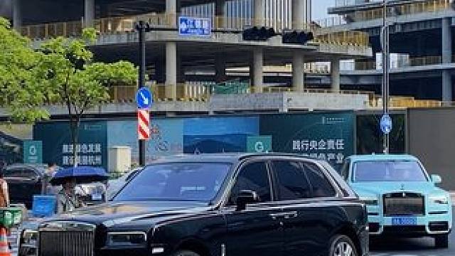 劳斯莱斯库里南组队 杭州最耗油的路口，劳斯莱斯库里南都是组队来的#劳斯莱斯库里南 #劳斯莱斯 #劳斯