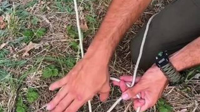 能控制风绳松紧的绳结 #露营报告 #露营技巧报告