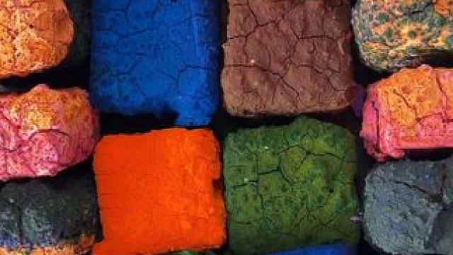 外国小姐姐沉浸式捏镁粉块 #沉浸式 #极度舒适 #解压