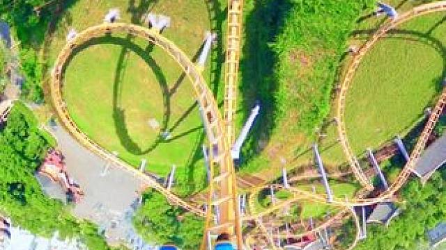 带你第一视角沉浸式体验过山车 #过山车 #亲子游玩好去处 #玩的就是心跳