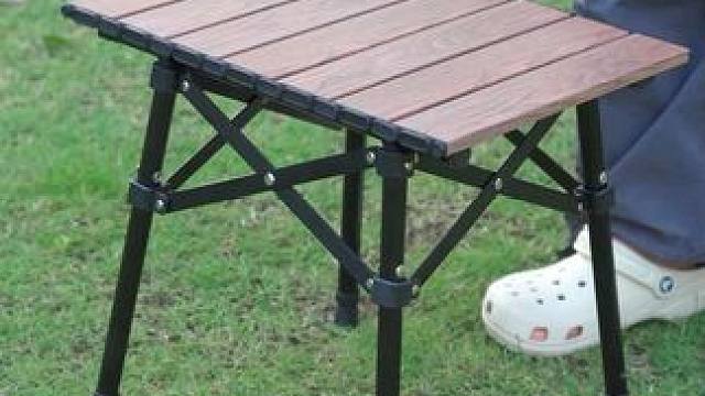 铝合金材质的迷你蛋卷桌 #户外折叠桌 #户外桌椅 #露营户外桌椅 #蛋卷桌 #迷你蛋卷机