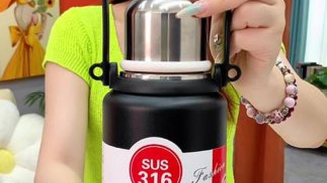 反季节买保温壶 #超便宜超划算  1000ML大容量可以长效保温，316不锈钢内胆用着放心#保温杯 