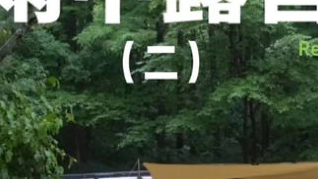 雨中露营（二）下着雨搭帐篷露营，感觉整个世界都是湿的。。。#露营⛺ #户外露营 #助眠 #一个人的露