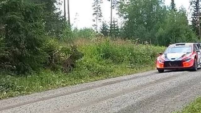 2024WRC芬兰站赛前测试，一起来体验下极速贴地飞驰的快感#wrc拉力赛