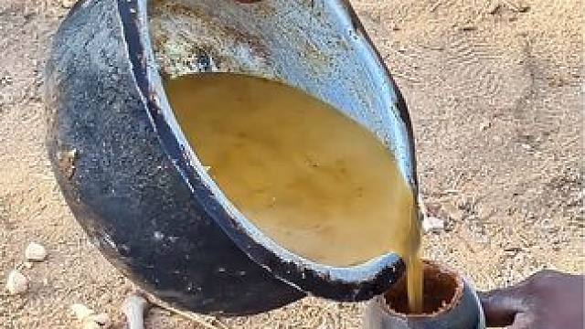 自制果壳杯熬煮肉汤 #原始技术 #纪录片解说 #荒野求生