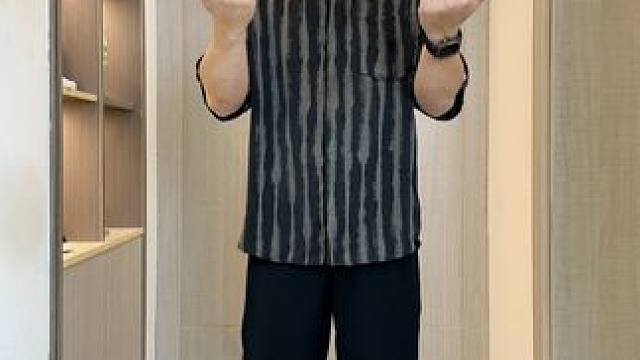 胖子一穿就变渣的禁欲系冰丝套装，去当伴郎这样穿，伴娘倒贴都要嫁给你 #微胖穿搭  #显瘦穿搭  #休