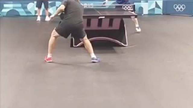 国乒男队训练中，樊振东、王楚钦、马龙状态都很好呀！