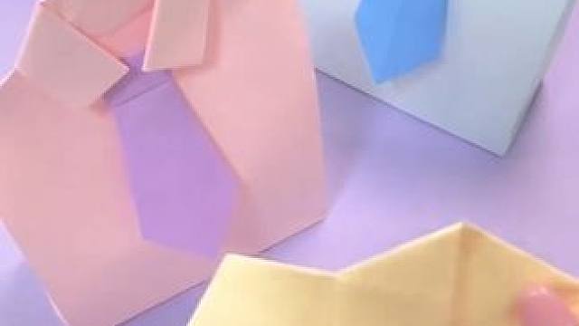 沉浸式手工制作vlog｜精致女人沉浸式制作衬衫礼品袋vlog～✨☺️ 
#手工折纸 #亲手制作 #折