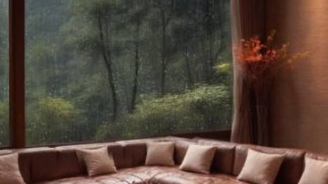 隐藏在山林中的舒适公寓，窗外雨声，远处雷声，放松助眠氛围 #白噪音 #助眠声音 #睡眠音乐 #助眠视