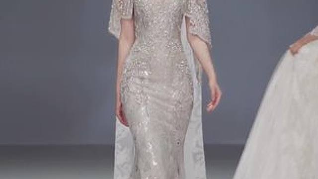 女明星炸街礼服裙❗️仙奢感华丽战袍 #每个女孩的婚纱梦 #备婚日常 #试纱 #礼服馆 #婚纱礼服