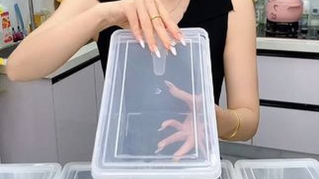 四升大容量的保鲜收纳盒装水果蔬菜生鲜肉类真的很好用 #食物保鲜  #冰箱收纳 #超便宜超划算  #保