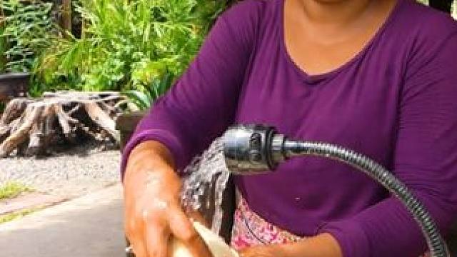 印尼农场生活 #我的乡村生活 #农村生活 #农村美食 #农村柴火灶 #我在乡村做美食