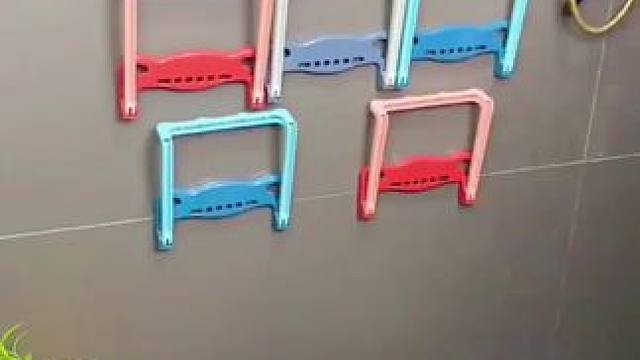 这款免打孔的脸盆架，乱放的盆挂起来干净还不占空间，一次可以收纳多个脸盆#脸盆架  #实用好物