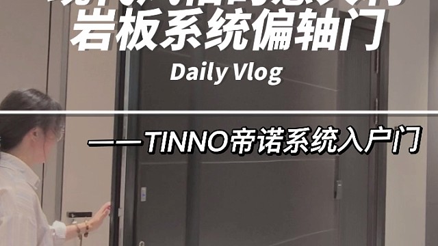 现代风格的意大利岩板系统偏轴门