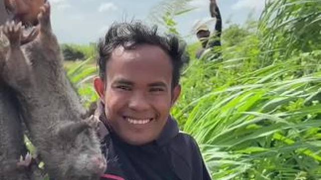 户外抓田鼠 #东南亚八面佛 #我的乡村生活 #农场生活 #亲近大自然的一天 #原始美味